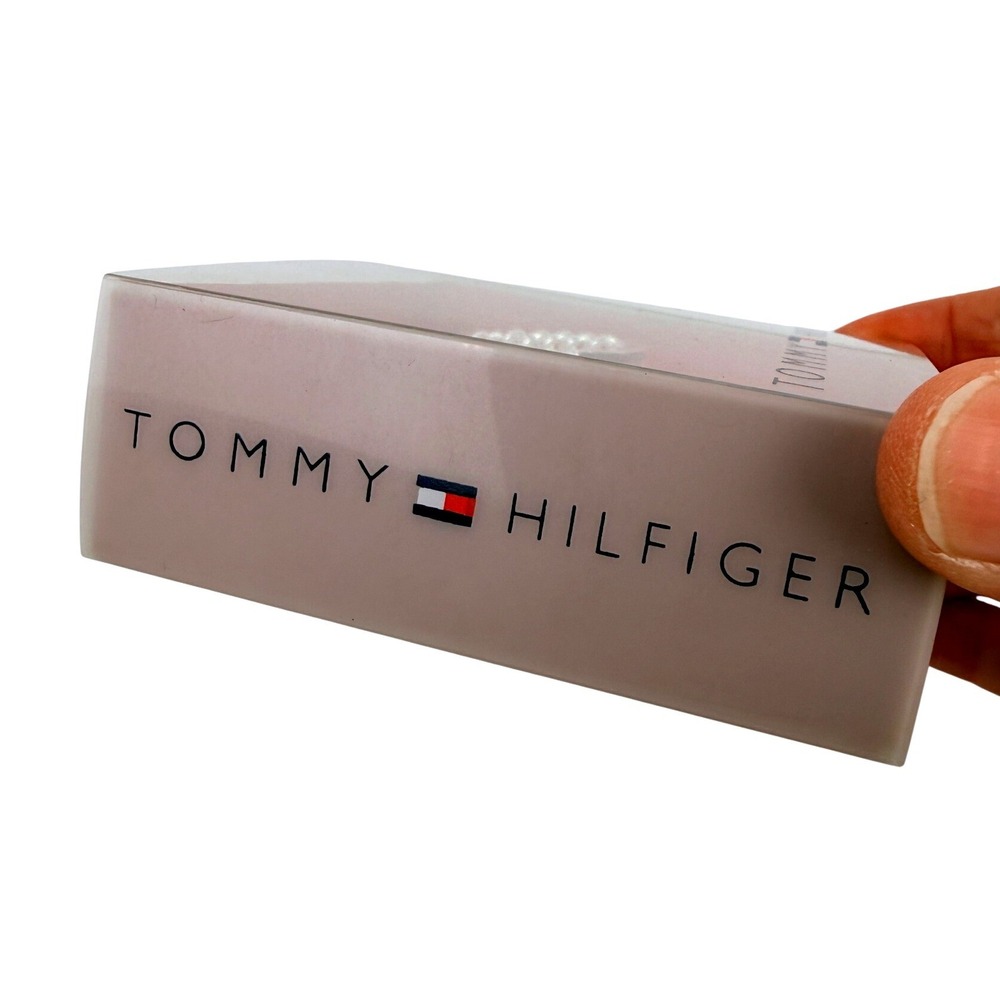 Tommy Hilfiger Silver Tone Bracelet and Earring Set Flag Logo B60343 NEW -B3 - Picture 5 of 6